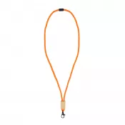 pomarańczowy - Paracord R-PET lanyard