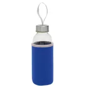 niebieski - Szklana butelka TAKE WELL 450 ml