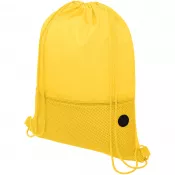 Żółty - Siateczkowy plecak Oriole ściągany sznurkiem