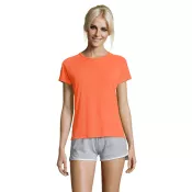 Koszulka sportowa damska 140 g/m² Sol's SPORTY WOMEN Neonowy Pomarańczowy