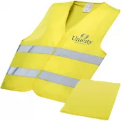 Neonowy żółty - Kamizelka bezpieczeństwa Watch-out do użytku profesjonalnego w pokrowcu