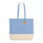 niebieski - Kauna torba bawełniana