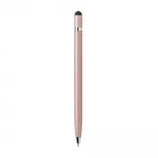 złoty - Długopis aluminiowy z touch pen-em