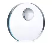 Statuetka szklana okrągła z motywem globu MONDAL