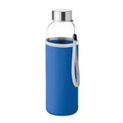 Butelka szklana 500 ml w neoprenowym etui UTAH GLASS Niebieski