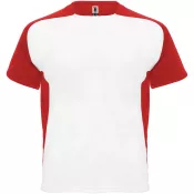 Biały-Czerwony - Bugatti sportowa koszulka dziecięca z krótkim rękawem