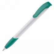 biało / turkusowy - Długopis Apollo (kolor nietransparentny)