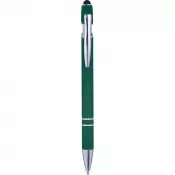 zielony - Długopis z touch pen-em