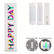 Głośnik White Noise Xoopar Aura wykonany z plastiku z recyklingu