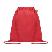 Torba z bawełny organicznej 140 g/m² YUKI COLOUR Czerwony