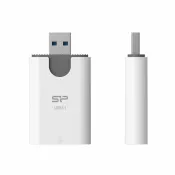 biały - Czytnik kart microSD i SD Silicon Power Combo 3.1