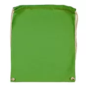 Light Green - Plecak bawełniany na sznurkach Jassz 140 g/m², 38 x 42 cm