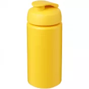 Żółty - Bidon Baseline® Plus o pojemności 500 ml z wieczkiem zaciskowym i uchwytem
