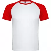 Biały-Czerwony - Indianapolis sportowa koszulka dziecięca z krótkim rękawem