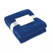 Koc polarowy 120x150 cm 280 g/m² DAVOS Niebieski
