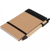 Notatnik w linie z długopisem tekturowym EUGENIO