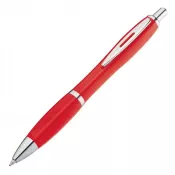 czerwony - Plastikowy długopis reklamowy WLADIWOSTOCK (jednolity kolor)
