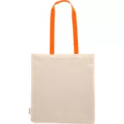 pomarańczowy - Torba bawełniana z długimi uszami, z recyklingu 140g/m2 CAMBRIDGE