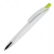 biało / jasnozielony - Długopis RIva w mocnym kolorze
