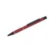 czerwony - Długopis aluminiowy z żelowym wkładem SATO