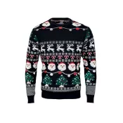 Sweter świąteczny z 10 lampkami LED S/M SHAMIS