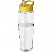 Przezroczysty-Żółty - Bidon H2O Tempo® o pojemności 700 ml z wieczkiem z słomką
