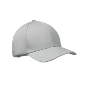 Czapka z daszkiem 6-panelowa 280 g/m² BAHAMAS Srebrny