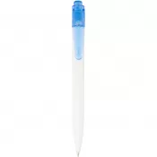 Biały-Niebieski przezroczysty - Thalaasa długopis z plastiku pochodzącego z oceanów