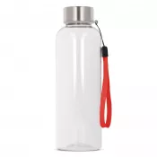 czerwony transparentny - Butelka na wodę Jude R-PET 500ml