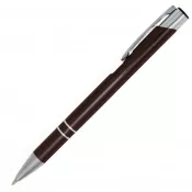 brązowy - Długopis metalowy Cosmo