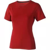Czerwony - Damski t-shirt Nanaimo z krótkim rękawem
