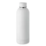 Butelka termiczna ze stali z recyklingu 500 ml ATHENA Bialy