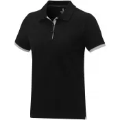 Czarny - Damska koszulka polo duotone Morgan z krótkim rękawem