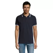 Koszulka polo męska bawełniana 200 g/m² Sol's PASADENA Francuski Granatowy/biały