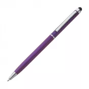 fioletowy - Długopis plastikowy touch pen