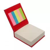 czerwony - Blok z karteczkami do notatek i do zaznaczania
