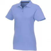 Jasnoniebieski - Helios - koszulka damska polo z krótkim rękawem