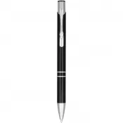 Czarny - Długopis automatyczny Moneta z anodyzowanego aluminium