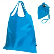 jasnoniebieski - Składana torba poliestrowa na zakupy