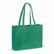 ciemnozielony - Torba z bawełny z recyklingu z dnem 140g/m² 49x14x37cm