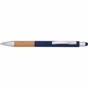 granatowy - Długopis aluminiowy touch pen Tripoli