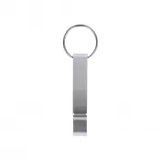 srebrny - Brelok z otwieraczem do butelek