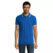 Koszulka polo męska bawełniana 200 g/m² Sol's PASADENA Królewski Niebieski/biały