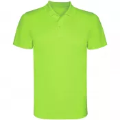 Lime / Green Lime - Dziecięca sportowa koszulka polo z poliestru 150 g/m² ROLY MONZHA 