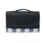 Koc piknikowy z polaru RPET 120x150 cm 150 g/m² CALY Niebieski