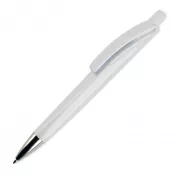 biało / biały - Długopis RIva w mocnym kolorze