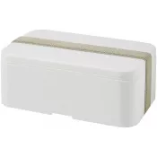 Biały-Szary kamienny - MIYO jednopoziomowe pudełko na lunch 