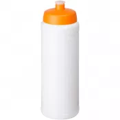 Biały-Pomarańczowy - Bidon Baseline® Plus o pojemności 750 ml ze sportowym wieczkiem i uchwytem