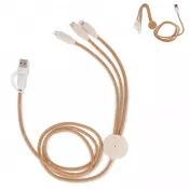 Kombinacja - FSC cork 3 in 1 PD charging & data cable