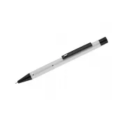 biały - Długopis aluminiowy z żelowym wkładem SATO